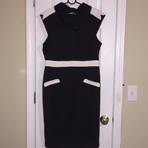 Timeless black & cream London Times dress